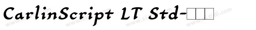 CarlinScript LT Std字体转换